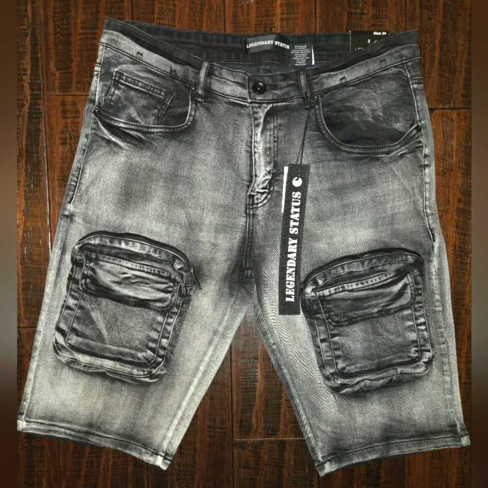 Legendary Status Black Denim Shorts Sz 34